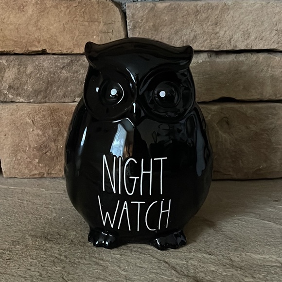 Rae Dunn Ceramic Night Watch Owl Flight Night - Picture 2 of 3